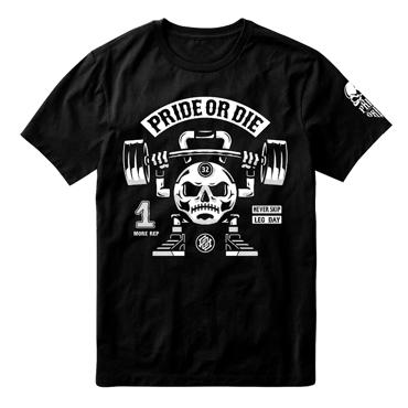 PRiDEorDiE workout or die 2 T-Shirt -black